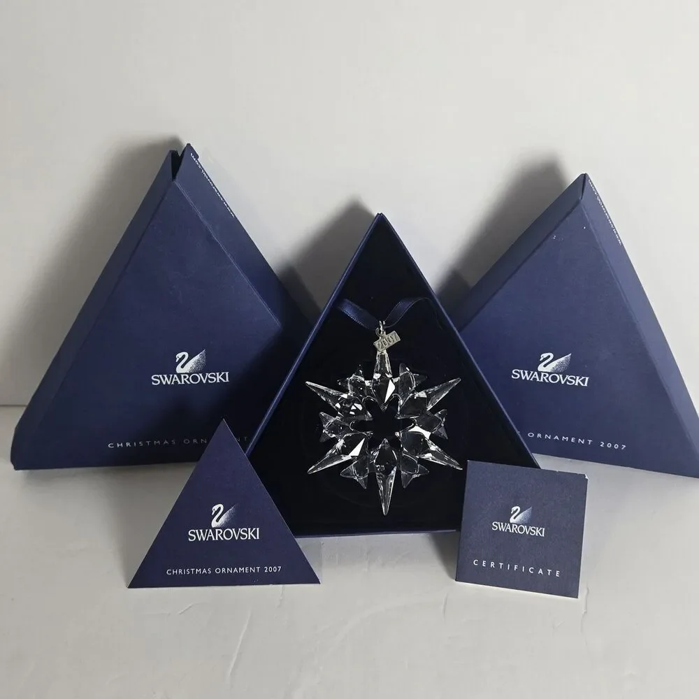 Swarovski Crystal 2007 Annual Edition Christmas Snowflake Ornament
